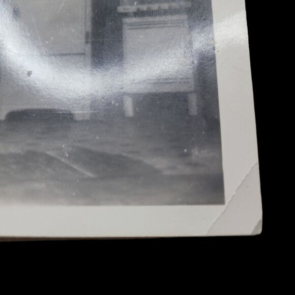 Creepy Photograph Child Tricycle Black White Gray Blurry Horror 1950s 1960s - Picture 7 of 11